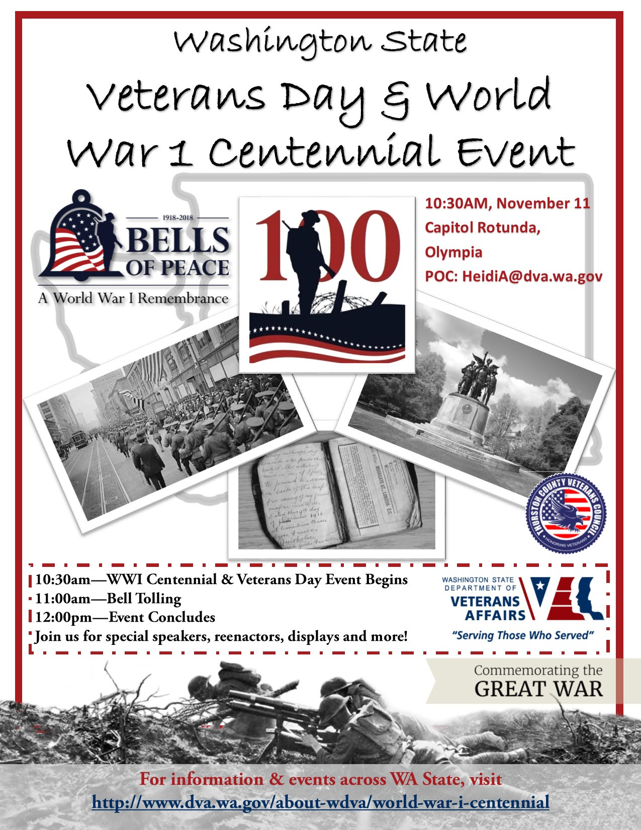 WWI Event poster